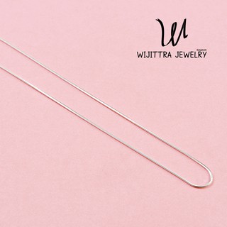 สร้อยเงินแท้ 925 | Wijittra Jewelry | สร้อยเงิน สร้อยคอเงิน ชุบทองคำขาว | ความยาวสาย 18"