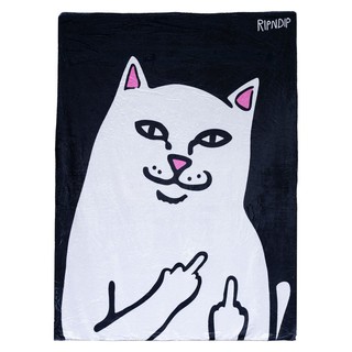 SLUM LTD - RIPNDIP Lord Nermal Throw Blanket Black