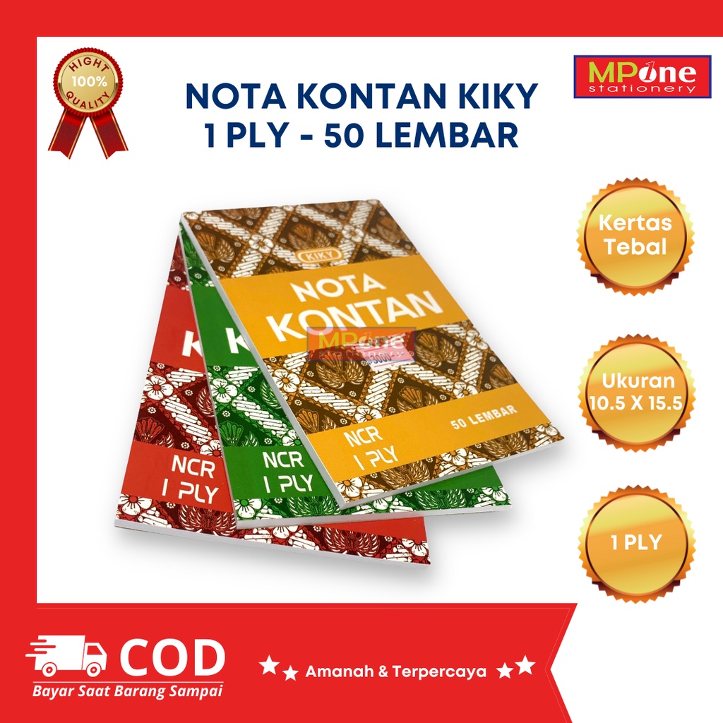 (1 ชิ้น) Kiky Cash Note / Small Cash Note Book / Kiki Note Book