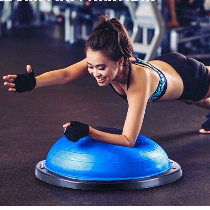 Balance Ball Trainer Fitness Ball Bosu Ball Yoga ball เทรนเนอร์บอล บอลสำหรับโยคะ ลูกบอลความเร็วคลื่นโยคะ  50cm
