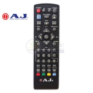 รีโมทกล่องทีวีดิจิตอล AJ รุ่น DVB-90 / DVB-93