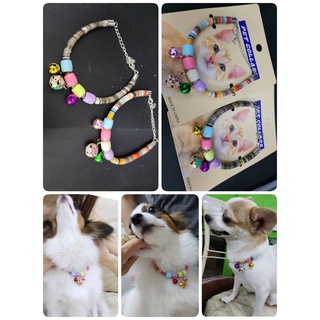 PET COLLARS ปลอกคอกระพรวน สำหรับสัตว์เลี้ยง เหมาำสำหรับ สุนัข และแมว ขนาดน้ำหนักตัว 3-5 กก(คละสี)