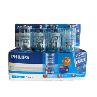 PHILIPS  สตาร์ทเตอร์ Starter รุ่น S10-P  ใช้กับหลอดไฟฟลูออเรสเซนซ์ 18Wและ36W