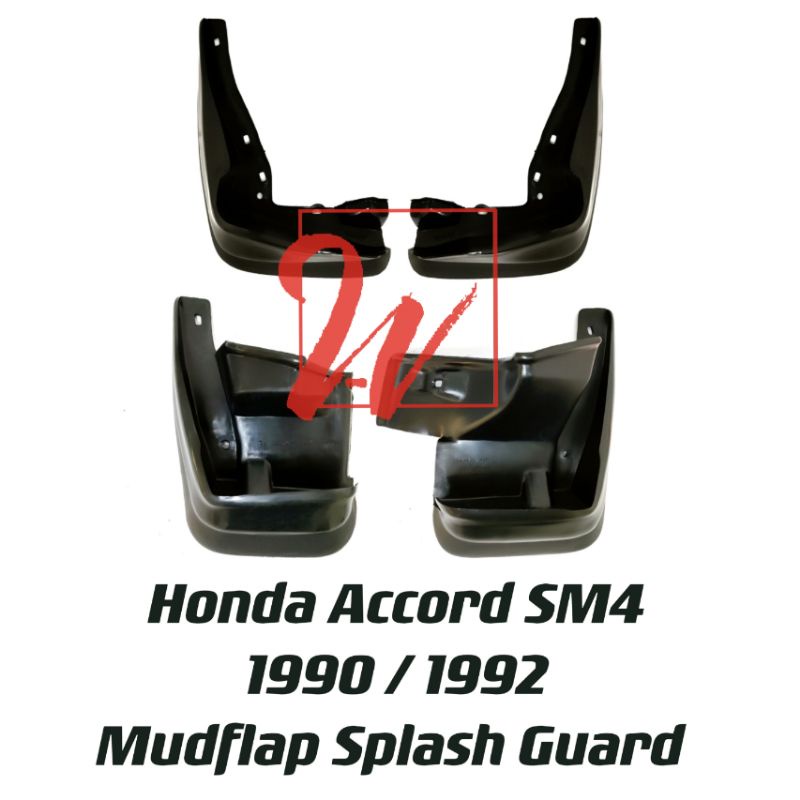 Honda Accord SM4 Mudflap Mud Flap Splash Guard ด้านหน้าด้านหลัง 1990 - 1993 ใหม่