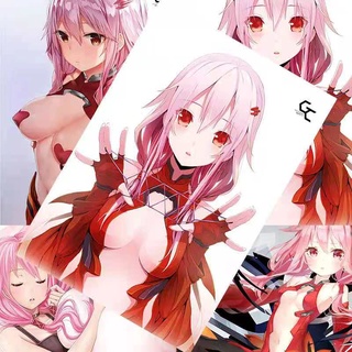 โปสเตอร์  Guilty Crown ฉีฉี วอลล์เปเปอร์  Inori Yuzuriha มงกุฎความผิด ลาย อนิเมะ สําหรับตกแต่งผนัง DIY ขนาด42*29cm 2