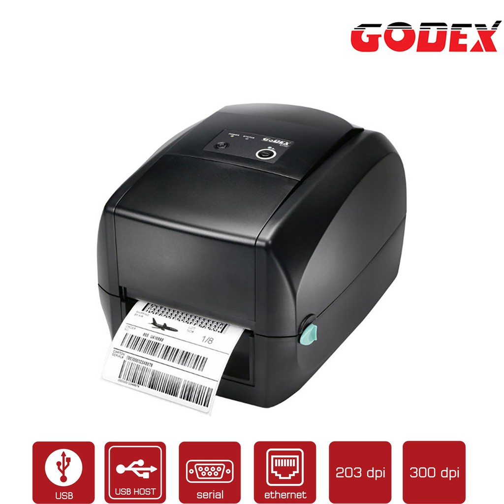 เครื่องพิมพ์บาร์โค้ด ยี่ห้อ GODEX รุ่น RT700x (203dpi)