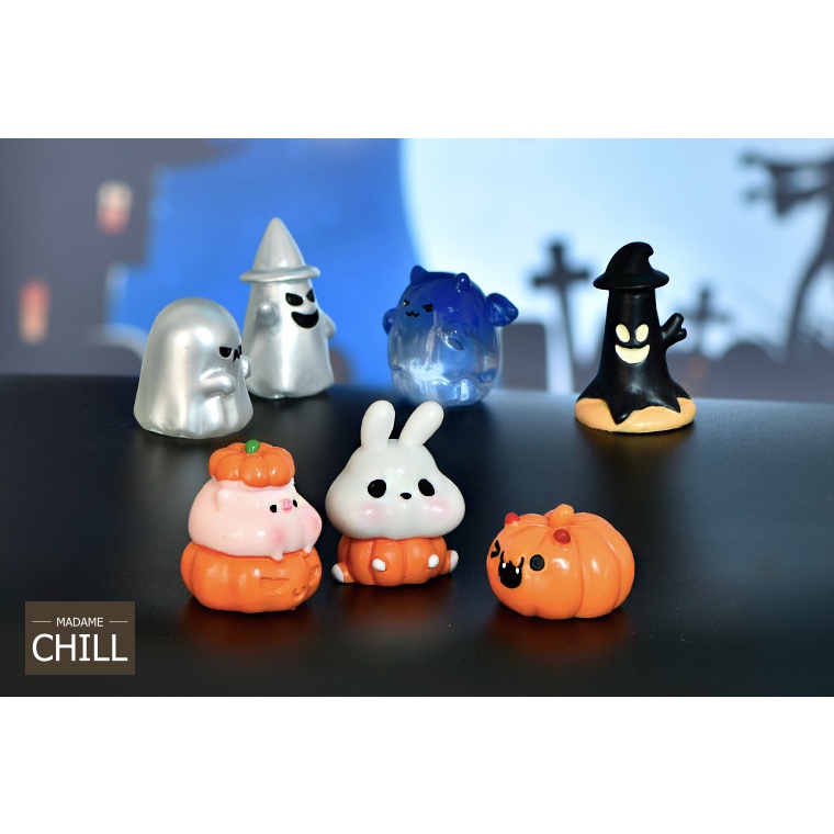 [MC479] ตุ๊กตุ่นจิ๋ว ฮาโลวีน กุ๊ก กุ๊ก กู๋ (1 ตัว ราคา 10-15 บาท)