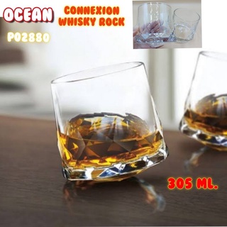 แก้วไวน์  ทรงลายเพชร OCEAN CONNEXION WHISKY ROCK   P02880  บรรจุ1ใบ