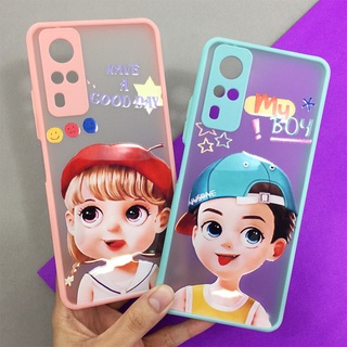 พร้อมส่งVIVO Y12/17 Y20 Y31Y30 เคสขอบสีหลังขุ่น เคสกันเลนส์กล้อง เคสฟชั่น เคสหลังขุ่น เคสมือถือ