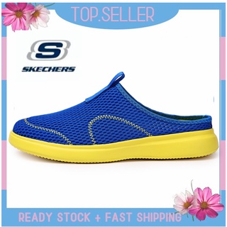 Go WALK *Skechers_ รองเท้าผ้าใบลําลอง ผ้าตาข่าย ระบายอากาศ ทนต่อการเสียดสี สําหรับผู้ชาย เหมาะกับการเล่นกีฬา ไซซ์ 45 46 47 48