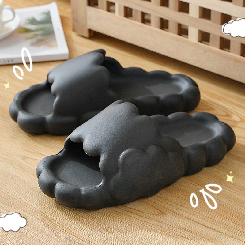 รองเท้าแตะ ทรงก้อนเมฆ  นุ่มเบาสบาย ใส่ลุยน้ำลุยฝนได้ แบบสวม แฟชั่น ☁