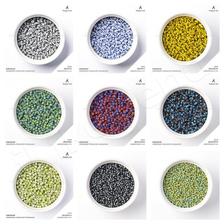 ลูกปัดเม็ดทราย สีทูโทน ขนาด 2-4 มิล ขนาดแพ็คละ 20 กรัม มีให้เลือกหลายสี | BB4 BB2