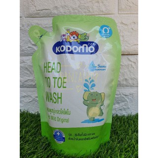 ถุงเติม 380 ml. KODOMO HEAD TO TOE WASH สูตร Mild Original แชมพูและสบู่เหลว โคโดโม