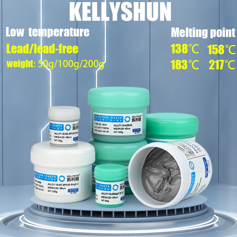 Solder Paste Low High Temperature Leaded Leadfree Welding Flux for