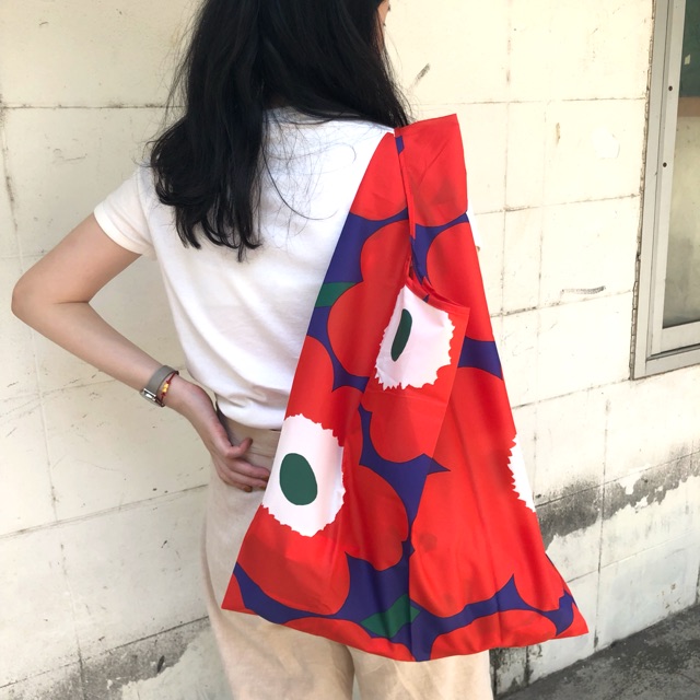 โค้ด BAGSN200 ลดเพิ่ม 8%]marimekko totebag จุดแดงmarimekko smartbag ของแท้  100% สีมาใหม่ล่าสุด  - ThaiPick