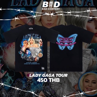 ใส่โค้ด AUGBAD60 ลดทันที 60.- Badcompany.th เสื้อทัวร์ เสื้อยืดสตรีทสกรีนลาย "Ladygaga"