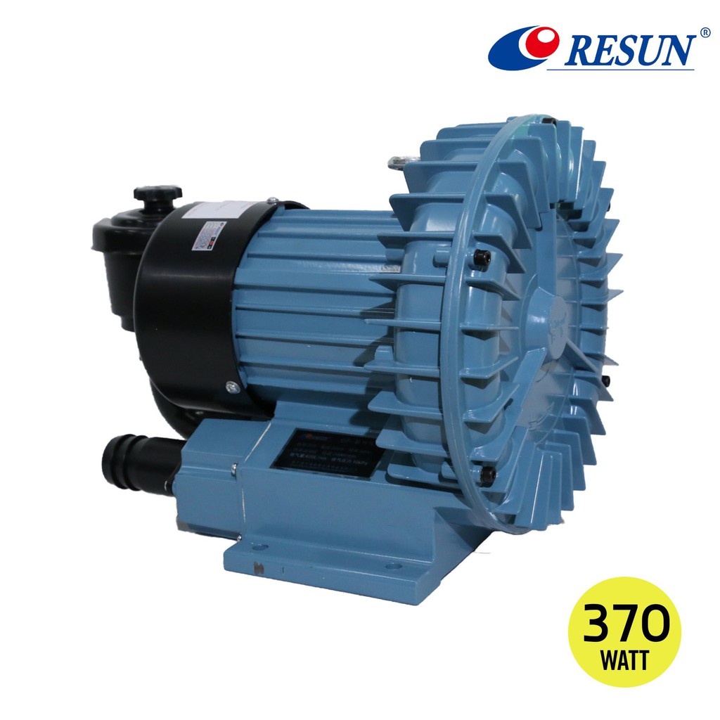 RESUN GF-120-180 -250 -370 แถมฟรีสายเติมอากาศ1ม. ปั๊มลมระบบใบพัดไฟฟ้า มีพร้อมส่ง