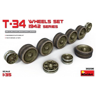 MiniArt 1/35 MI35236 T-34 WHEELS SET 1942 SERIES