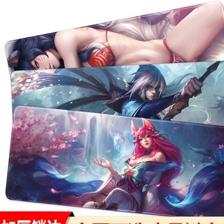 🔥🙈แผ่นรองเมาส์ ลายแผนที่โลก ลายAnime ลายLOL ลายการ์ตูน กันลื่น World Map แผ่นรองเมาส์เกมมิ่ง Mouse Pad