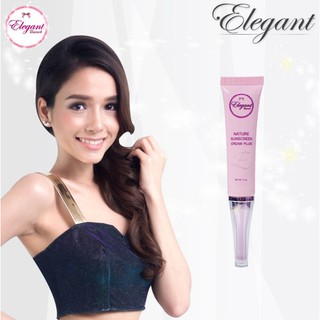 027 อิลิแกนท์ Elegant Nature Sunscreen Cream Plus SPF 40++ 15 ml. 1 ชิ้น ครีมกันแดด