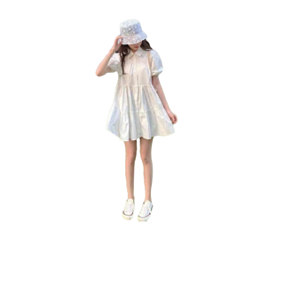 {โค้ดลดเพิ่ม SMEDDAY55} ซซ1528 Mini dress คอปกแขนตุ๊กตา น่ารักมากๆ พร้อมส่งค่ะ มินิเดรส น่ารักมากๆค่ะ