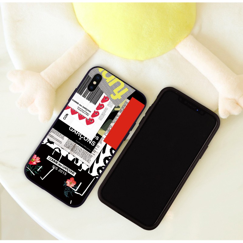 เคสซิลิโคนนิ่ม พิมพ์ลาย Comme Des แฟชั่น สําหรับ iPhone 13 14 Pro MAX 12 mini 11 Pro XS MAX 6S 7 8 Plus XR #4