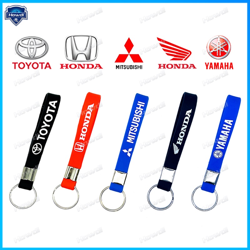 พวงกุญแจซิลิโคน รูปโลโก้รถยนต์ แฟชั่น