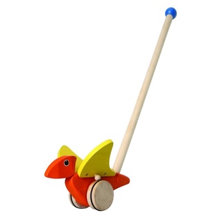 PlanToys 5182 Pterodactyl Push Toy ของเล่นไม้ ลากจูง ทอโรแด๊กทิวหัดเดิน