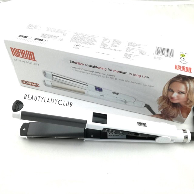 เครื่องหนีบผมปรับความร้อน 3 ระดับ Barun Ceramic Plate รุ่น BR-212 (BLC0029)