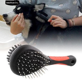 Double Sided Pet Brush แปรงสำหรับสุนัขกรูมมิ่ง