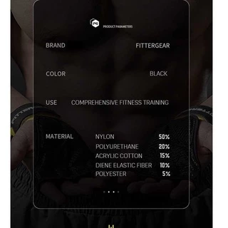 FITTERGEAR : FIRM ACT GLOVES ถุงมือออกกำลังกาย พร้อมสายรัดข้อมือ สำหรับ PULL-UPS & WEIGHT TRAINING
