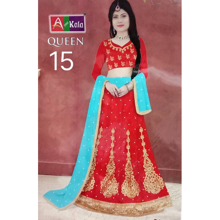 Lehengga / Semi Stitching / คอลเลกชัน Bollywood / เย็บครึ่ง / indian lehengga / kajol lehengga / ตาข