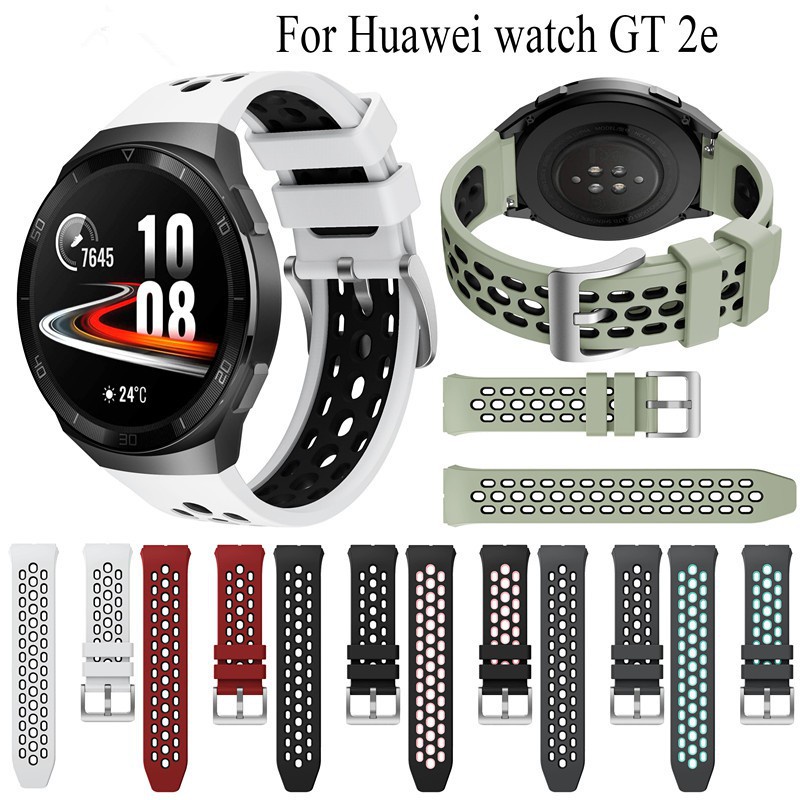 สายรัดซิลิโคนสําหรับ Huawei watch GT 2e Smartwatch เปลี่ยนสําหรับ Huawei GT2e gt2 e 46 มม.สายรัดข้อมือ