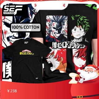 เสื้อยืดสําหรับผู้ชาย∋◄♕★☼SEF เครื่องแต่งกายอะนิเมะซีรีส์ My Hero Academia เสื้อยืดขายดี ผ้าฝ้า S|5