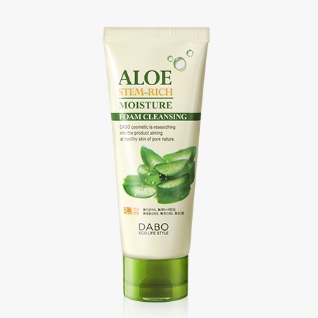 Dabo Aloe โฟมทําความสะอาดผิวหน้า ให้ความชุ่มชื้น 100 มล.