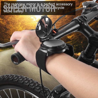 Super Motor Rotatable Bike Rearview Mirror Arm Wrist Strap Bicycle Rear View Cycling Accessory