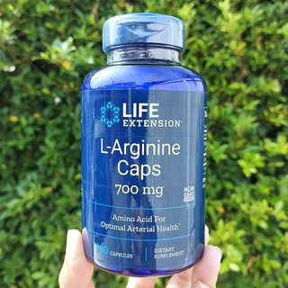 แอลอาร์จินิน  L-Arginine 700 mg 200 Vegetarian Capsules (Life Extension®)