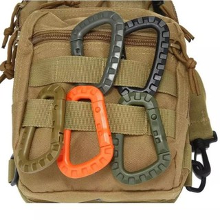 CRB01 คาราบิเนอร์ Carabiner D พวงกุญแจ ตะขอเกี่ยว