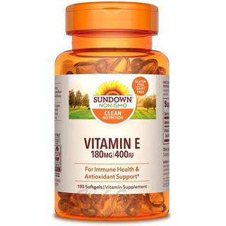 Sundown®, VITAMIN E 180 MG (400 IU), 100 Softgels