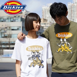 [S-5XL] เสื้อยืด ผ้าฝ้าย พิมพ์ลายการ์ตูนกราฟฟิติ Dickies แฟชั่นฤดูใบไม้ผลิ และฤดูร้อน สําหรับผู้ชาย 010272