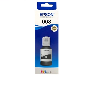 Epson 008 BK น้ำหมึกเติมแบบขวด สีดำ ของแท้ 127 ml ใช้ได้กับเครื่อง L15150, L15160 (T06G100)