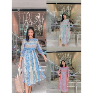 H452 เดรส ผ้าชีฟอง Hi-so fashion