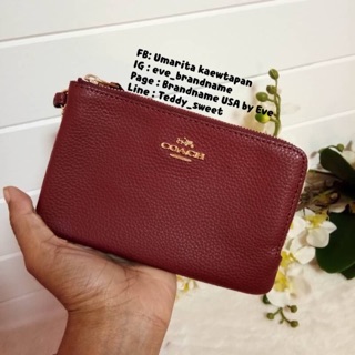 Coach wallet 2 ซิป (Size S ) คล้องแขนสีใหม่ รุ่นใหม่ พร้อมส่งค่ะ