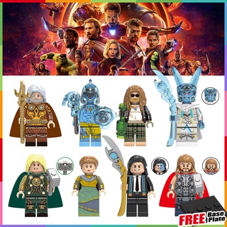 ฟิกเกอร์ Thor Minifigures Marvel Odin Laufey Loki Asgard The Gods Guard Loki Scepter Thors Hammer ขนาดเล็ก สําหรับสะสม