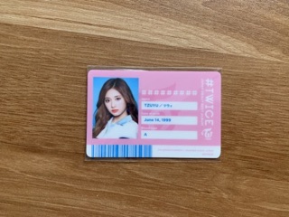 Twice Tzuyu การ์ดจือวี่อัลบั้มญี่ปุ่น