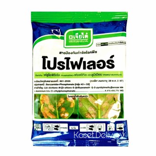 💥โปรไฟเลอร์💥 100 กรัม ใช้ป้องกันกำจัดโรคราน้ำค้างในพืช ฟลูโอพิโคไล + ฟอสอีทิล-อะลูมิเนียม ใบเหลือง ใบแห้ง ใบกรอบ ใบจุด
