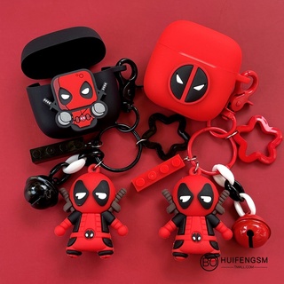 Baseus Storm 3/Storm 1/M2/E2/W3/W12 เคสหูฟัง การ์ตูน Deadpool ซิลิโคน นิ่ม เคสป้องกัน