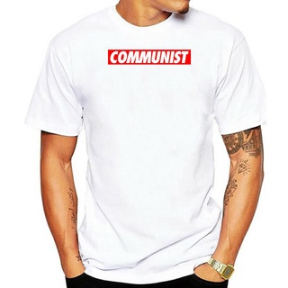 เสื้อยืดคอกลม ผ้าฝ้าย พิมพ์ลาย COMMUNIST แฟชั่นฤดูร้อน สําหรับผู้ชายS-5XL