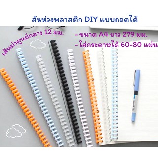 สันห่วงพลาสติก DIY (A4) แบบถอดได้