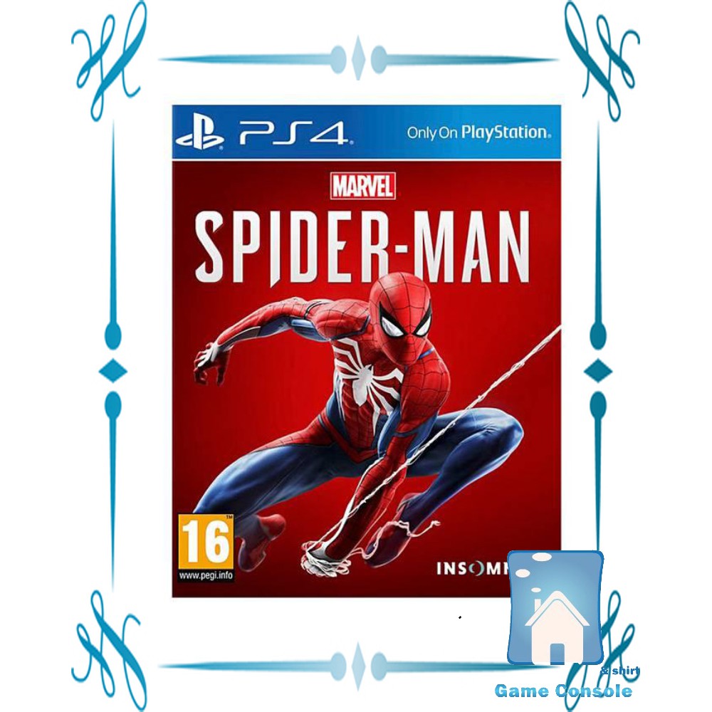 แผ่นเกม PS4 Spiderman ของใหม่ มือ 1 Playstation Ps4 (EN) (Ps4 games)(Ps4 game)(เกมส์ Ps.4)(แผ่นเกมส์Ps4)